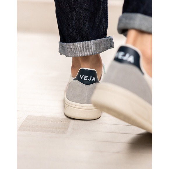 Veja V-10 Leather/ Suede Multicolor/Natural/Babe Shoes Womens Sz EU 37 US 6  NEW - Picture 5 of 6